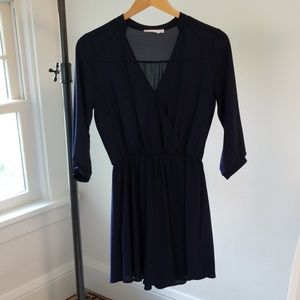 Long Sleeved Navy Lush Dress
